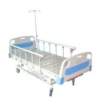 Lit d'hôpital manuel à 2 manivelles avec 3 fonctions Équipement hospitalier pliable pour les patients