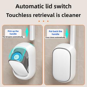 Spazzola per <span class=keywords><strong>WC</strong></span> usa e getta con 14 testine di <span class=keywords><strong>ricambio</strong></span>, spazzola per la pulizia del <span class=keywords><strong>WC</strong></span> con supporto, ricarica riutilizzabile, set di prodotti per la pulizia - Product Image 2