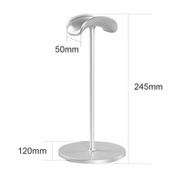 Support de casque à double tête détachable, support de bureau élégant en métal pour casques de jeu