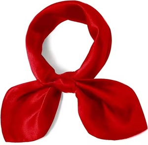 Foulard Quadrato in Seta Satinata da 35 Pollici con Logo Personalizzato, Sciarpa per Capelli in Seta per Donne, Bandana Monocolore per Avvolgere i Capelli di Notte - Product Image 3