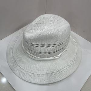 <span class=keywords><strong>Chapeau</strong></span> de cowboy en paille <span class=keywords><strong>Stetson</strong></span> à large bord de style occidental pour hommes et femmes, accessoire de mode de voyage, matériel d'herbe naturelle rayé - Product Image 2