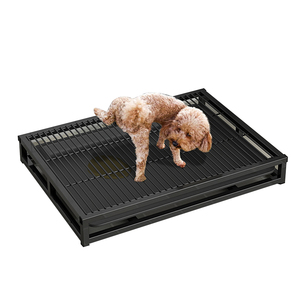 Vendita all'ingrosso di alta qualità per prevenire schizzi di urina in stile cassetto in acciaio inox cane vassoio della toilette - Product Image 1