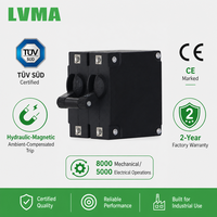 Interruptor Automático Miniatura Enchufable LVMA MCB 1P 2P 3P 1-50A AC 250V DC 80V Cobre 10kA Capacidad de Ruptura Certificado CE
