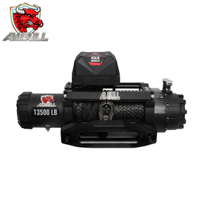 Ambull オフロード トレーラー ウィンチ 自己救助 改造 牽引 13500 LBS ハンドヘルド 有線 リモコン 付き リカバリー 電動ウィンチ - Product Image 1