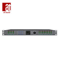 Procesador de Audio T48, 4 Entradas y 8 Salidas, Procesador de Audio Profesional para Equipos de Sonido de Escenario, Sistema de Línea de Altavoces