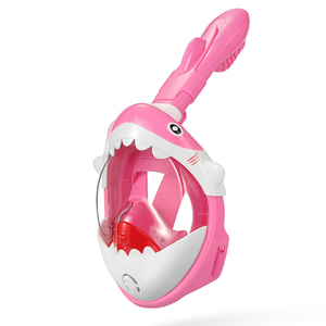 Nueva actualización Máscara de esnórquel para niños Máscara de esnórquel de cara completa de moda con visión amplia - Product Image 2
