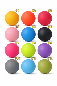 Bola de Fascia de Silicone Elástica para Yoga e Fitness, Bola de Massagem para Recuperação com Logo Personalizado - Product Image 3