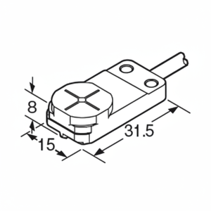 Para sensor de proximidad inductivo de forma rectangular Panasonic - Product Image 1