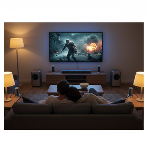 OEM Private Mold 500W Leistungsstarke 5.2.2 Soundbar mit 2 Deepbass-Subwoofern für <span class=keywords><strong>Arc</strong></span>/Bluetooth 5.4/Aux/USB – Heimkino-Surround aus Kunststoff - Product Image 4