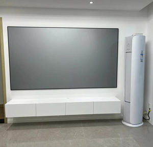 Layar Proyektor Bingkai Tetap CAVAVITS 4K 150 inci Black Crystal Anti Cahaya Sekitar untuk Laser TV Standar & Long Throw - Product Image 4