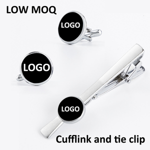 Mancuernillas de Metal Personalizadas de Alta Calidad para Hombre, con Logotipo Grabado, Redondas, de 16 mm, en Negro y Dorado Brillante - Product Image 6