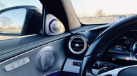 Pour Mercedes Benz Haut-parleur rotatif 3D à son aigu C-Class GLCS C260 Accessoire de haut-parleur d'ambiance intérieur automobile