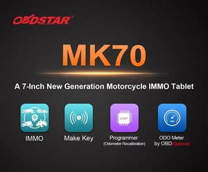 อุปกรณ์โปรแกรมกุญแจรถมอเตอร์ไซค์ OBDSTAR MK70 สำหรับตั้งค่า ปรับแต่ง รีเซ็ต<span class=keywords><strong>ระยะ</strong></span>ทาง พร้อมกุญแจแท้ - Product Image 3