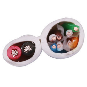 Cable siamés <span class=keywords><strong>de</strong></span> red UTP Cat 6, Cable <span class=keywords><strong>de</strong></span> alimentación, 1000ft, 23AWG BC, <span class=keywords><strong>precio</strong></span> al por mayor - Product Image 3