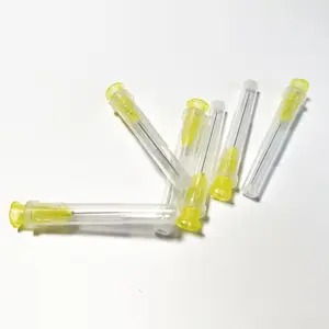 MARCH EXPO Disposable Materials Dental Irrigation Needle Tips Endodontic Irrigation Side Hole Needle Yellow Color 30G