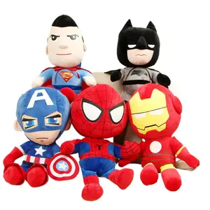 TK New Hot sale Avengers Cartoon plush doll spiderman Plush toy captain america Plush doll