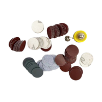 1 "2" 3 "pouces 30 50 60 100 120 200 pièces ensemble de disques de papier abrasif rond avec mandrin crochet et boucle tampon de fibre Kit d'outils abrasifs