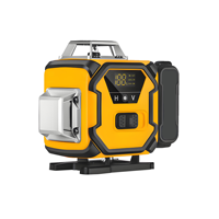 Niveau laser vert 4D 16 points en gros avec affichage numérique, résistant aux chutes, en alliage, pour extérieur, qualité industrielle, électronique, garantie 3 ans