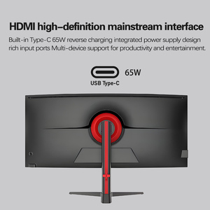 จอคอมพิวเตอร์โค้งขนาด 40 นิ้ว LED ประสิทธิภาพสูง 75Hz 5K HDR400 สำหรับเกมเมอร์พีซีและใช้งานในสำนักงาน - Product Image 2