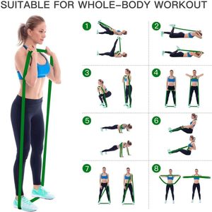 Bandas de Resistencia de Látex Natural de Alta Resistencia, Bandas de Asistencia para Dominadas, para Equipos de Gimnasio, Fitness, Estiramiento y Entrenamiento de Fuerza - Product Image 4