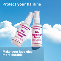 Vente en gros de colle pour cheveux 38 ml 1,3 oz, colle pour perruque en dentelle, colle pour dentelle imperméable, étiquette privée, spray fondant, spray protecteur de la peau
