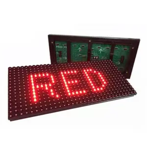 ป้ายไฟ LED กลางแจ้ง LED แสดงผลสีแดงแบบเดี่ยว P10กลางแจ้ง