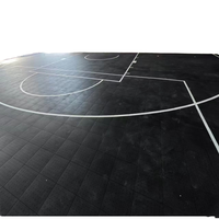 Dalles de sol modulaires en PP pour terrain de basket-ball de taille standard 94 * 50 pieds, pour l'extérieur
