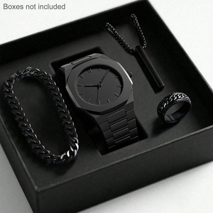 Relojes Casuales para Hombre IStapromo, Reloj de Pulsera Negro de Moda, Reloj de Cuarzo de Lujo para Hombre - Product Image 1