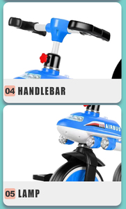 Últimos Modelos de <span class=keywords><strong>Triciclo</strong></span> para Bebés con Forma de Avión, con Luz y Música, <span class=keywords><strong>Triciclo</strong></span> para Niñas y Niños, <span class=keywords><strong>Triciclo</strong></span> Económico para Niños, Sri Lanka - Product Image 6