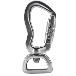 25mm 4KN aluminum alloy dog leash carabiner heavy duty small locking carabiner pet dog necklace new design