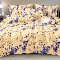 Tissu de literie en sergé 100 % polyester OEM ODM, facile à repasser, pour draps d'hôtel, destiné à l'hôtellerie du Moyen-Orient