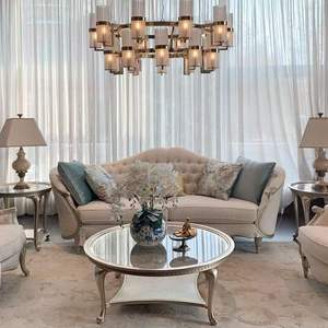 RIKKASI Mobilier de maison Ensemble de canapés combinés 1+2+3 places en <span class=keywords><strong>tissu</strong></span> microfibre ou en <span class=keywords><strong>cuir</strong></span> véritable Ensemble de canapés pour salon - Product Image 4