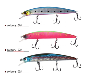 Haute qualité 3D méné dur leurre taille personnalisée 10g yeux de poisson prédateur attirail Jerk appâts <span class=keywords><strong>pour</strong></span> brochet bar pêche PVC rivière lac - Product Image 6