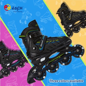 CHAQUE professionnel réglable patins à roulettes garçons filles <span class=keywords><strong>taille</strong></span> populaire enfants débutants en plein air Skate chaussures clignotant rouleau - Product Image 5