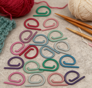 Marqueurs de mailles métalliques en forme hélicoïdale, marqueurs de crochet multicolores, marqueurs de crochet verrouillables pour le tricot et le crochet - Product Image 3