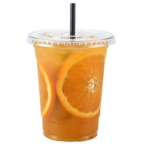 8 10 12 16 20 24oz <strong>Custom</strong> Printed Logo Disposable Cold Cups PET Plastic Juice Ice Coffee Wine Milkshake Glasses Lid Film Sipzone - Product Image 1