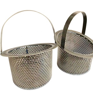 Panier en maille de <span class=keywords><strong>titane</strong></span> de type seau pour le <span class=keywords><strong>traitement</strong></span> de <span class=keywords><strong>surface</strong></span> des petites pièces - Product Image 1