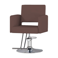 Fauteuil de Barbier Ergonomique Haut de Gamme en Cuir PU pour Salon de Coiffure, Chaise de Coiffage Hydraulique pour Salon de Beauté, Coupe de Cheveux, Permanente, Teinture, et Salon de Détente