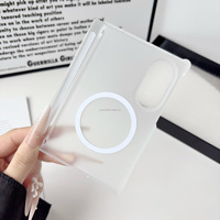 Funda Magnética Delgada para Teléfono Móvil con Protección UV para Samsung Z Fold 8 7, Funda Rígida Protectora para Fold 6 5 4, Funda Transparente W26