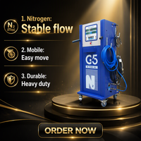 G5 Digital Automatic Nitrogen Tire Inflator Metal Gas Inflation Machine 100-240Vac 4-LCD 4-Tyres Generator Tire Pressure Monitor
