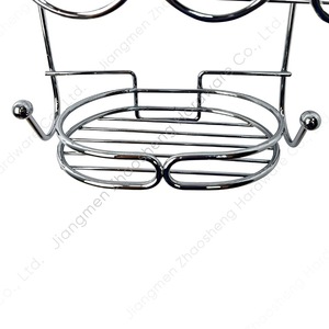 Étagère de salle de bain à 3 niveaux, support mural d'angle pour gel douche et savon, design rond durable - Product Image 4