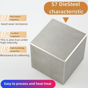 S7 acciaio per utensili a freddo in acciaio per utensili 1.2083 acciaio per utensili S7 piastra in acciaio S7 barra tonda S7 barra piatta S7 blocco antiurto in acciaio S7 - Product Image 2