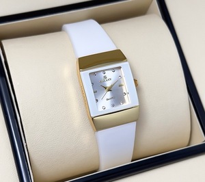 GS-01 Nuovo Orologio Quadrato Classico, Orologio da <span class=keywords><strong>Donna</strong></span> Retrò di Lusso con Cinturino in Silicone Impermeabile - Product Image 2