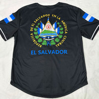 Jersey Baseball Logo Tim Kustom Pria Remaja Kaos Softball Baseball De El Salvador Guatemala Honduras