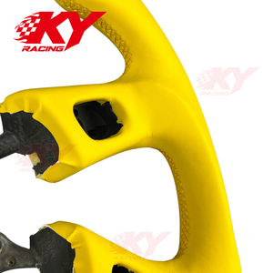 Accesorios para Automóviles, Volante Deportivo Personalizado de Cuero y Fibra de Carbono para Hummer H2 2004-2008, para GMC ENVOY XL Denali - Product Image 3