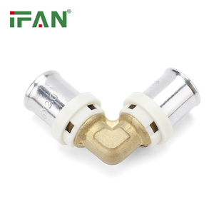 Raccords de presse en laiton IFAN 16 18 <span class=keywords><strong>20</strong></span> 25 26 32mm <span class=keywords><strong>Raccord</strong></span> PEX Al Raccords de presse composites multicouches - Product Image 1