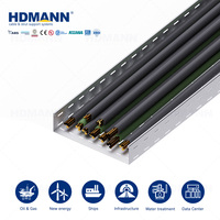 Hdmann 400mm - Câble de cheminée perforé en acier électrogalvanisé étanche pour le câblage extérieur des tours de télécommunications