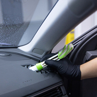 Kit de Limpieza para Auto de 15 Piezas, Kit de Detallado de Autos Confiable, Cepillos de Detallado de Autos con Cerdas Suaves para Limpiar el Interior