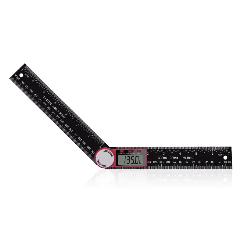 200mm Digital Protractor Inclinometer Goniometer Level Measuring Tool Electronic angle measured Plastic Angle Ruler