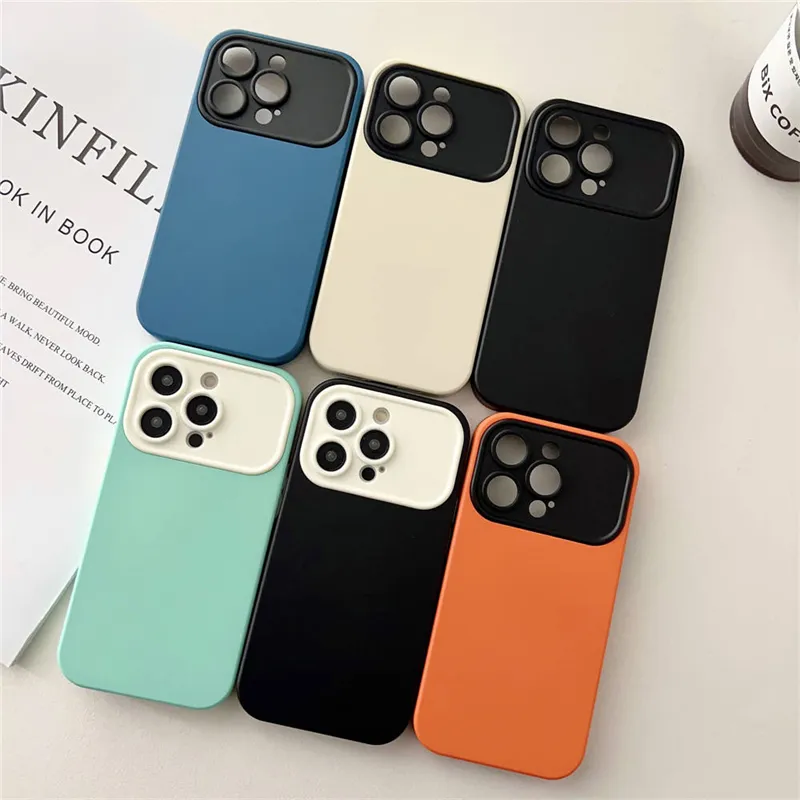 Logo Custom TPU Silicone Phone Case For iPhone 14 Pro Max 2.0mm Shockproof Camera Lens Protection Phone Case For iPhone 15 14 13